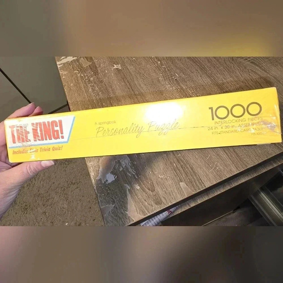 New Old Stock NOS Vintage Elvis Puzzle Factory Sealed Springbok 1000 Piece - Picture 2 of 8